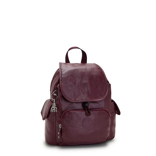 Kipling City Pack Mini Metallic Rugzak Bordeaux | NL 1723JP